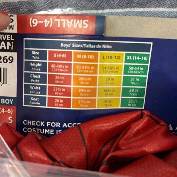 Spider-Man Halloween Costume small (4-6) - Picture 5 of 6